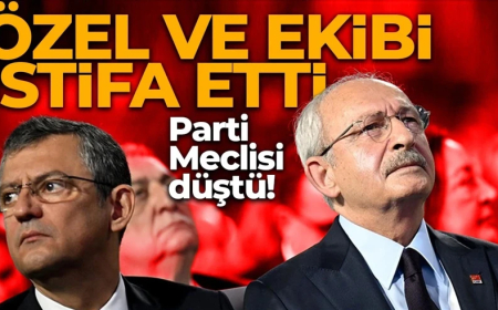 Özgür Özel ve ekibi CHP PM'den istifa etti! Parti Meclis'i düştü