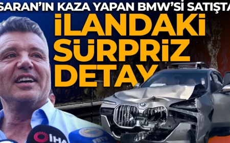 Saran’ın kaza yapan BMW’si satışta: Fiyatı gören dönüp bir daha baktı! İlanda fiyattan daha dikkat çeken başka bir detay vardı