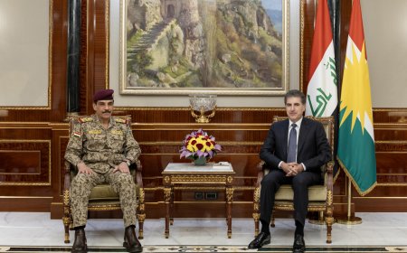 الرئيس نيجيرفان بارزاني يجتمع مع وفد عسكري عراقي رفيع المستوى