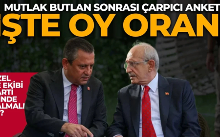Mutlak butlan sonrası ilk anket sonuçları geldi! Özgür Özel'in oy oranı belli oldu