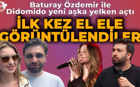 Komedyen Baturay Özdemir ile şarkıcı Didomido yeni aşka yelken açtı! Ünlü çift ilk kez ele ele görüntülendi