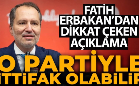 Fatih Erbakan'dan ittifak açıklaması: "O partiyle olabilir"