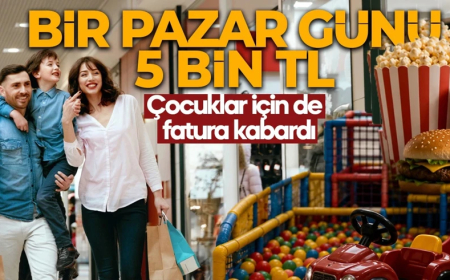 Sinema, yemek, oyun alanı derken fatura kabardı! AVM'de 4 saatin bedeli şaşırttı!