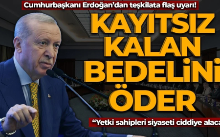 KAYITSIZ KALAN BEDELİNİ ÖDER! Erdoğan’dan teşkilata flaş uyarı: Yetki sahipleri siyaseti ciddiye alacak