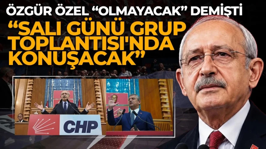 Kılıçdaroğlu Salı günü grup toplantısında konuşacak! CHP Sözcüsü Sarı açıklamalarda bulunuyor