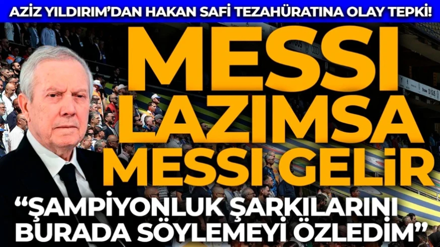 Fenerbahçe Başkan Adayı Aziz Yıldırım: "Fenerbahçe'ye borcumu ödemeye geliyorum" Hakan Safi tezahüratına olay tepki