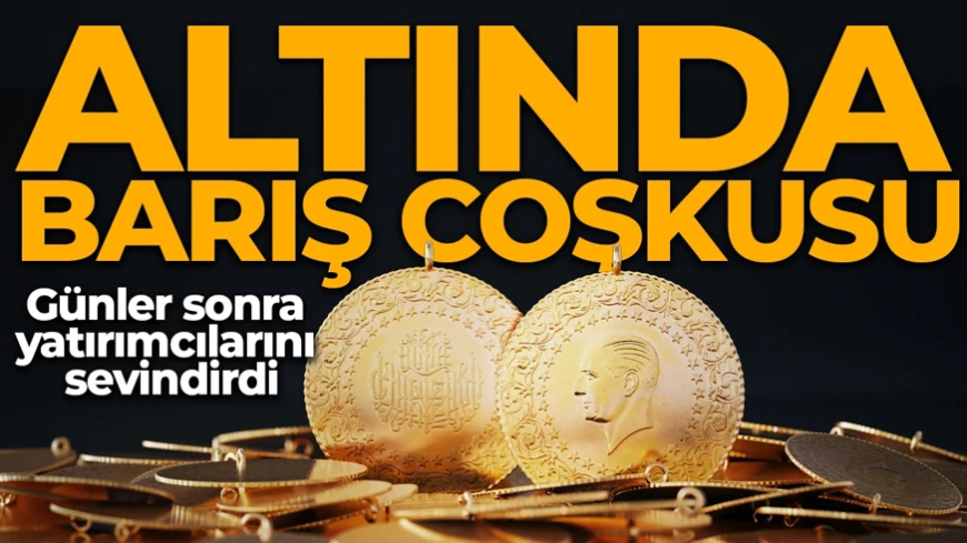 Altında barış coşkusu! İbre günler sonra tersine döndü