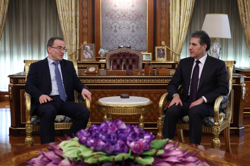 الرئيس نيجيرفان بارزاني يجتمع مع السفير الروسي لدى العراق