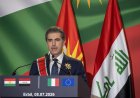 وكالات:‏رئيس إقليم كوردستان نيجيرفان بارزاني: أتسلّم هذا الوسام بكل فخر وأشكر كل الذين عملوا على تطوير العلاقة القائمة اليوم بين إقليم كوردستان وإيطاليا.