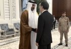 وكالات:رئيس إقليم كوردستان نيجيرفان بارزاني يحظى باستقبال من قبل أمير دولة قطر تميم بن حمد آل ثاني، حيث يتواجد نيجيرفان بارزاني في الدوحة للمشاركة في مراسم عزاء حمد بن خليفة آل ثاني، أمير دولة قطر السابق.