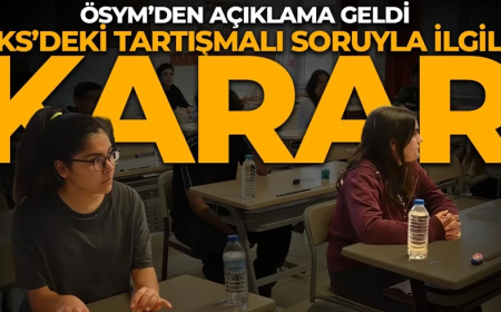 ÖSYM duyurdu! YKS AYT’de bir soru iptal edildi, bir sorunun da yanıtı değişti