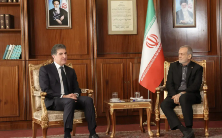 TAHRAN - Başkan Neçirvan Barzani, Mesud Pezeşkiyan ile görüştü