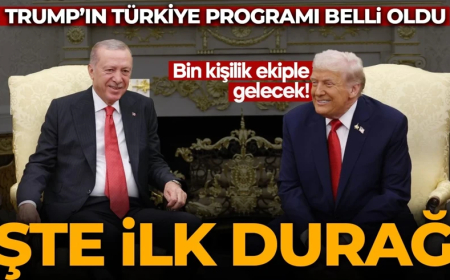 Bin kişilik ekiple geliyor! Trump'ın Türkiye programı belli oldu: İşte ilk durağı