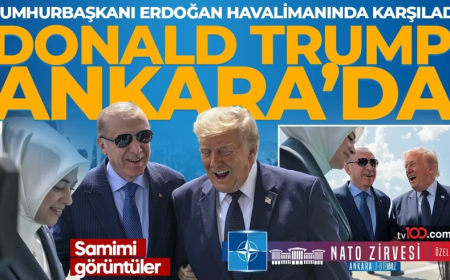 Donald Trump NATO Zirvesi İçin Ankara’da! Tarihi zirve başladı: Gözler Erdoğan-Trump görüşmesinde