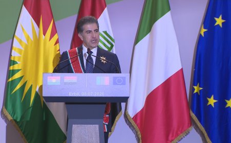 وكالات:‏نيجيرفان بارزاني،رئيس إقليم كردستان،  في خطاب تسلمه اهم وسام ايطالي:لطالما كانت إيطاليا صديقاً موثوقاً به لإقليم كردستان والعراق.