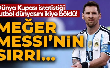 Messi'nin Dünya Kupası istatistiği futbol dünyasını ikiye böldü! Sırrı meğerse...