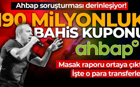MASAK raporu ortaya çıktı! Ahbap soruşturması derinleşiyor: 190 milyonluk bahis kuponu! İşte o para transferleri!