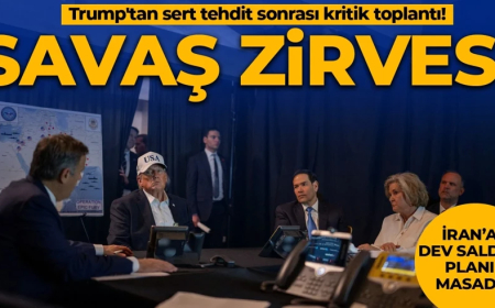 Trump'tan İran için savaş zirvesi! Dev saldırı planı masada