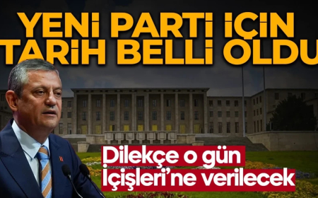 Özel harekete geçiyor! Yeni parti için tarih belli oldu! Dilekçe o gün İçişleri’ne verilecek!