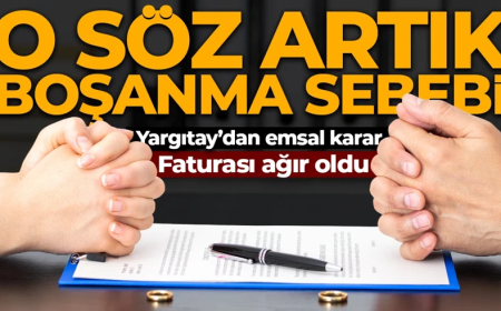 Yargıtay'dan emsal karar! Eşlerin dilindeki o söz boşanma sebebi sayıldı