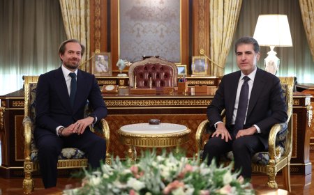 Neçirvan Barzani, görevi sona eren İngiliz Başkonsolos Beasley’i kabul etti