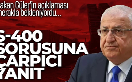 Bakan Güler'in açıklaması merakla bekleniyordu: S-400 sorusuna çarpıcı yanıt
