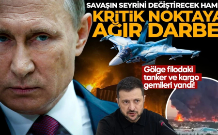 Savaş Rusya'nın içinde! Ukrayna'dan kritik yere yeni darbe: Gemiler alev aldı