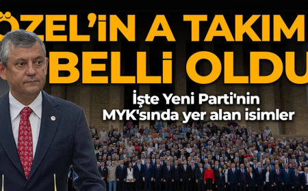 Yeni Parti'nin A Takımı belli oldu!