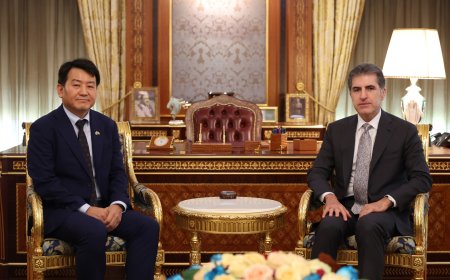 رئيس إقليم كوردستان يرحب بالقنصل العام الكوري الجنوبي الجديد