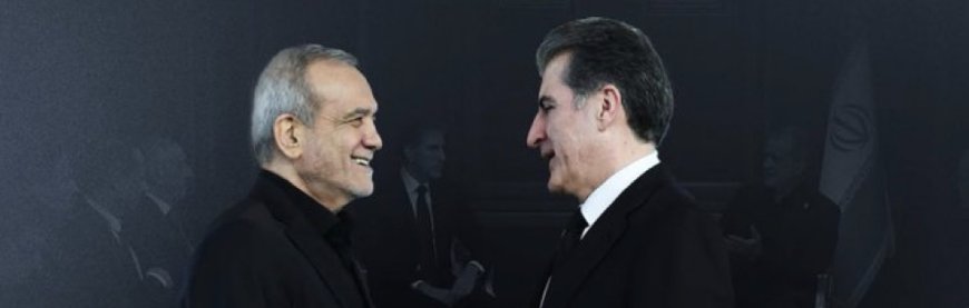 وكالات:‏نيجيرفان بارزاني ومسعود بزشكيان: نأمل بدء مرحلة جديدة من العلاقات الطيبة بين دول المنطقة