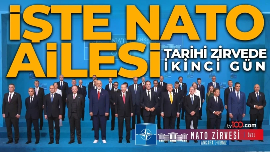 Tarihi NATO Zirvesi'nde ikinci gün! Liderler zirve için Beştepe'de! Aile fotoğrafı çekildi