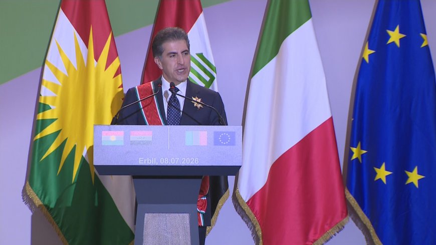 وكالات:‏نيجيرفان بارزاني،رئيس إقليم كردستان،  في خطاب تسلمه اهم وسام ايطالي:لطالما كانت إيطاليا صديقاً موثوقاً به لإقليم كردستان والعراق.