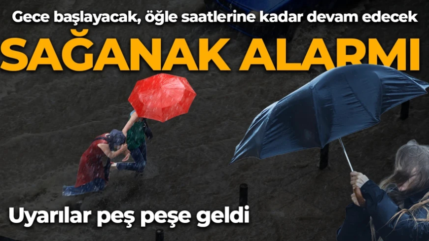 İstanbullular dikkat! Sağanak geliyor! AKOM saat verdi