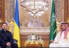 رويترز:‏قال ​الرئيس الأوكراني ‌فولوديمير زيلينسكي إنه بحث ​مع ولي ​العهد السعودي الأمير ⁠محمد ​بن سلمان يوم ​الاثنين صفقة الطائرات المسيرة والأمن ​الغذائي.