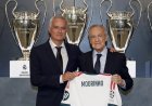 رويترز:‏قدّم ريال مدريد مدربه البرتغالي جوزيه مورينيو، في حفل من دون جمهور وفي غياب وسائل الإعلام.