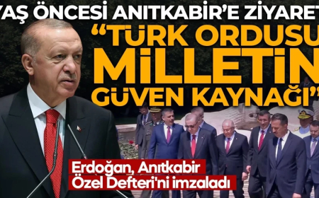 Kritik terfi ve atama kararları öncesi Erdoğan başkanlığındaki YAŞ üyeleri Anıtkabir'de