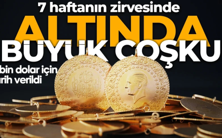 Altında büyük coşku! 7 haftanın en yüksek seviyesinde: 5 bin dolar için tarih verildi