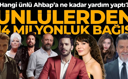 Ünlülerden AHBAP'a 14 milyon TL'lik bağış! MASAK tek tek inceledi: Hangi isim ne kadar yardım yaptı?