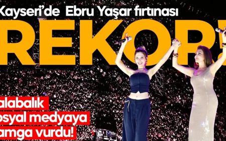 Ebru Yaşar konseri Kayseri’yi salladı! Rekor kırıldı…