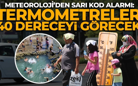 Meteoroloji'den o illere hafta sonu uyarısı! Termometreler 40 dereceyi gösterecek