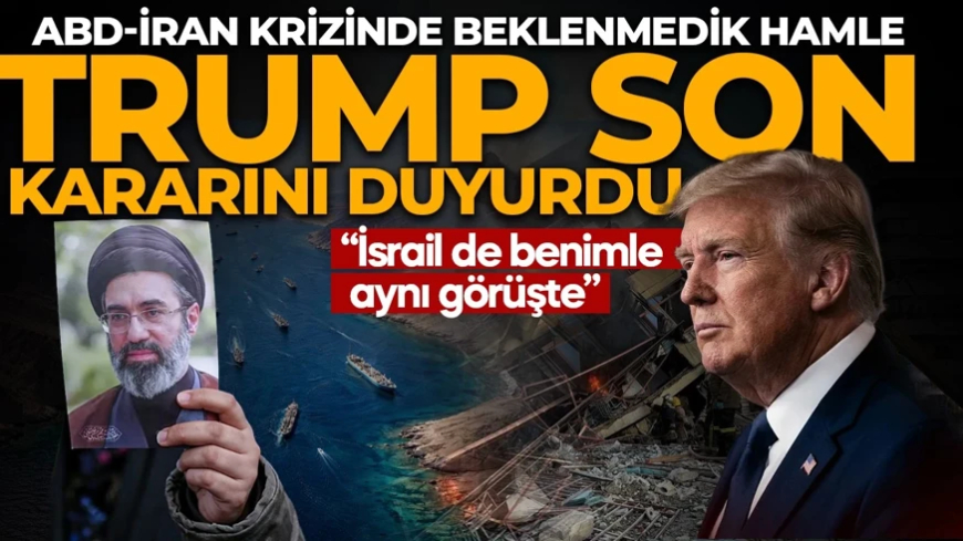 ABD-İran hattında sürpriz gelişme! Donald Trump son kararını duyurdu