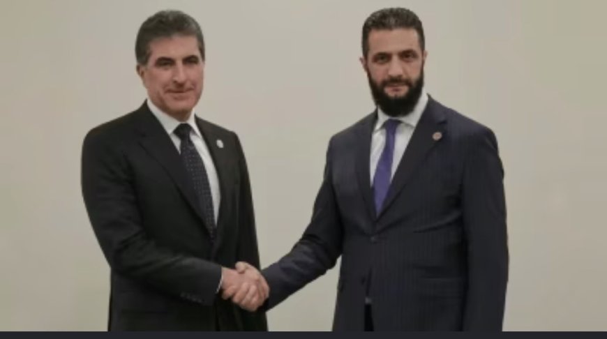 تلفزيون سوريا الرسمي:يزور رئيس إقليم كردستان العراق نيجيرفان بارزاني، غداً الإثنين، العاصمة السورية دمشق، حيث يلتقي الرئيس أحمد الشرع في قصر الشعب، لبحث العلاقات بين الجانبين وعدد من القضايا ذات الاهتمام المشترك.